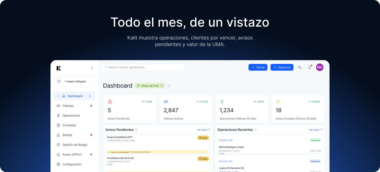 Todo el mes, de un vistazo